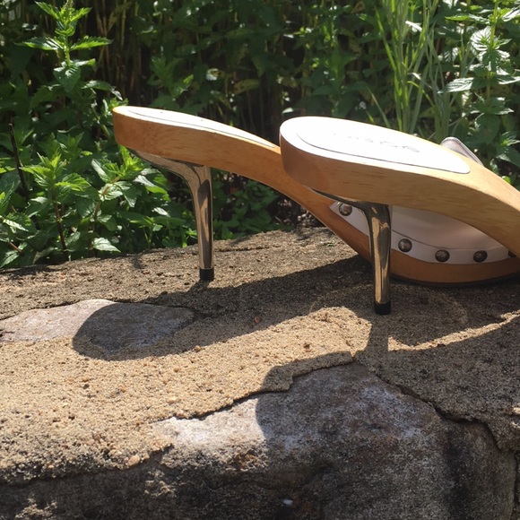 White Bebe Sandals - Picture 8 of 8